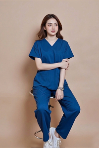 Professional Women Hospital Scrubs <b>Set</b> Medical Uniform for <b>Doctors</b> Nurses and Clinic Staff - Product Image 5