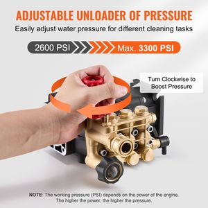Pompa Idropulitrice a Pistoni Triplex a Motore Diesel 3300 PSI 2.5GPM con Albero da 3/4" e Kit di Ricambio 5 Ugelli - Product Image 4