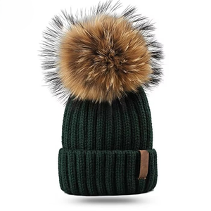 New Style <b>Winter</b> Warm Knitted Beanie Cap Acrylic Cotton Blend Trendy Solid Jacquard Fashion <b>Hat</b> - Product Image 3