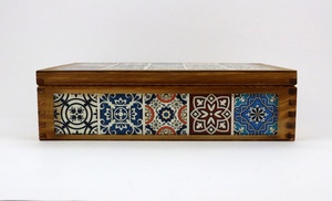 Luxury Wooden <b>Storage</b> Organizer <b>Box</b> Enamel Inlay Design Handcrafted <b>Decorative</b> <b>Box</b> Wholesale Bulk Supply <b>for</b> Retailers - Product Image 2