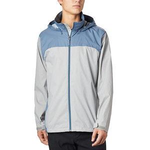 Men's Hooded Windbreaker <b>Jacket</b> Black Red Color Blocking Zipper Closure Waterproof Casual Outdoor Autumn Wear Windproof <b>Jacket</b> - Product Image 4