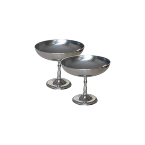 Tazón de Postre Vintage de Acero Inoxidable, Copa para Helado con Base, Pedestal Metálico para Sundae, Sorbete, Mousse, Plato para Decoración de Restaurantes - Product Image 1