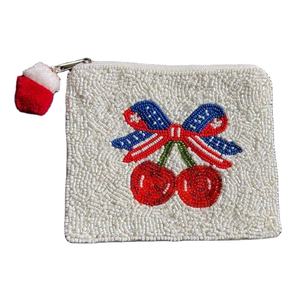 Porte-monnaie brodé de perles de rocaille, magnifique broderie de perles de rocaille, petit porte-monnaie par MD HANDICRAFTS - Product Image 1