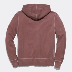 Sudadera con capucha de Jersey de algodón desgastado para hombre, efecto rasgado desteñido personalizado, ajuste holgado, Sudadera con capucha morada, bolsillos únicos, forma Vintage Casual - Product Image 6