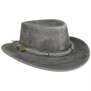 Sombreros de Vaquero Hechos a Medida, 100% Cuero, con Logotipo Personalizado, para Hombres, Deportes al Aire Libre, Viajes, Duraderos, Casuales, Hechos a Mano, Transpirables - Product Image 5