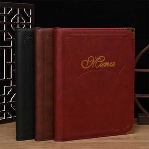 Best Selling Excellent Quality Modern Style Handmade PU Leather Loose-<b>Leaf</b> Restaurant Menu Cover Nexgen Exports Portable Custom - Product Image 1