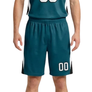 Conjunto de Uniforme de Baloncesto con Diseño de Panel para Hombre, Camiseta sin Mangas con Cuello en V y Pantalones Cortos Holgados a Juego con Nombre del Equipo y Números de Jugador - Product Image 6