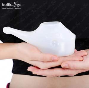 HealthAndYoga QwikFlo Travel Neti Pot Blanco para Lavado Nasal con Agua Pulsada 250ml Hidratante para la Nariz Diseño Compacto Venta al por Mayor - Product Image 5