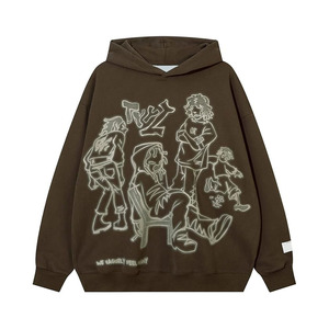 เสื้อฮู้ดดี้ Y2k ยูนิเซ็กซ์ ผ้าฝ้าย 100% สำหรับฤดูหนาว ปักลาย ODM แฟชั่นสไตล์เรโทร วินเทจ ลำลอง ฮิปฮอป แขนยาว - Product Image 1