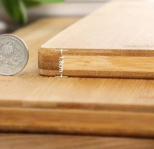 Planche à découper en bambou rectangulaire, épaisseur 1,5 cm, antidérapante, passe au lave-vaisselle, multifonctionnelle, bloc de découpe de cuisine - Product Image 2