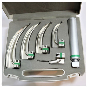 <b>Optic</b> Miller Macnatosh Laryngoscopes Set ENT <b>Instruments</b> Premium Surgical Airway Management Equipment for Hospitals Clinics - Product Image 5