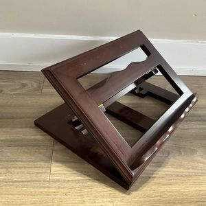 Soporte para Libros de Madera Pulida Hecho a Mano, Elegante Soporte de Lectura Independiente para Decoración Moderna de Oficina en el Hogar, Tradebyd - Product Image 1