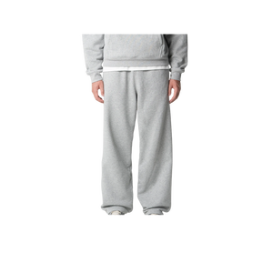 FABRINEX INDUSTRIES Men's Gray Sweatpants Breathable Acid Wash Fleece Lining Drawstring Elastic Waist Side Pockets Casual - Product Image 3