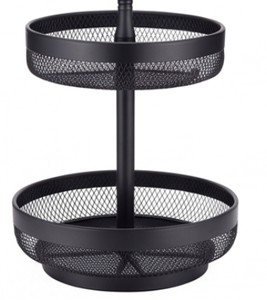 Modern Black Metal <b>Wire</b> <b>Storage</b> <b>Basket</b> Set Circle Shape Stackable Design Multi Purpose Neatening Organizer For Elegant Home - Product Image 6