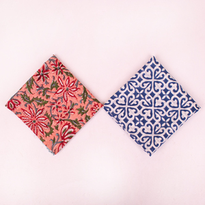 Élégant foulard carré pour femme en coton 100% imprimé au bloc, bandana, couvre-chef, mouchoir de qualité supérieure pour la randonnée, les voyages et les activités de plein air Craftjaipur - Product Image 3