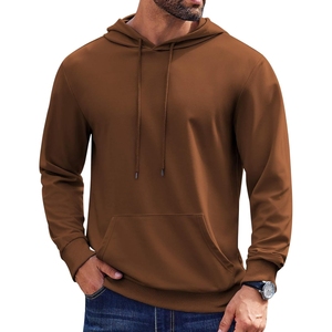 Wholesale High Quality 100% Cotton Fleece Breathable Quick Dry Stylish <b>Athletic</b> Men's Pullover Hoodie Custom Pocket Design Cheap - Product Image 1