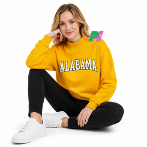 เสื้อสเวตเชิ้ตคอเต่า Alabama ปักอักษรแบบกำหนดเอง เสื้อสเวตเชิ้ตคอเต่าคุณภาพสูง ปักลายแบบกำหนดเอง - Product Image 5