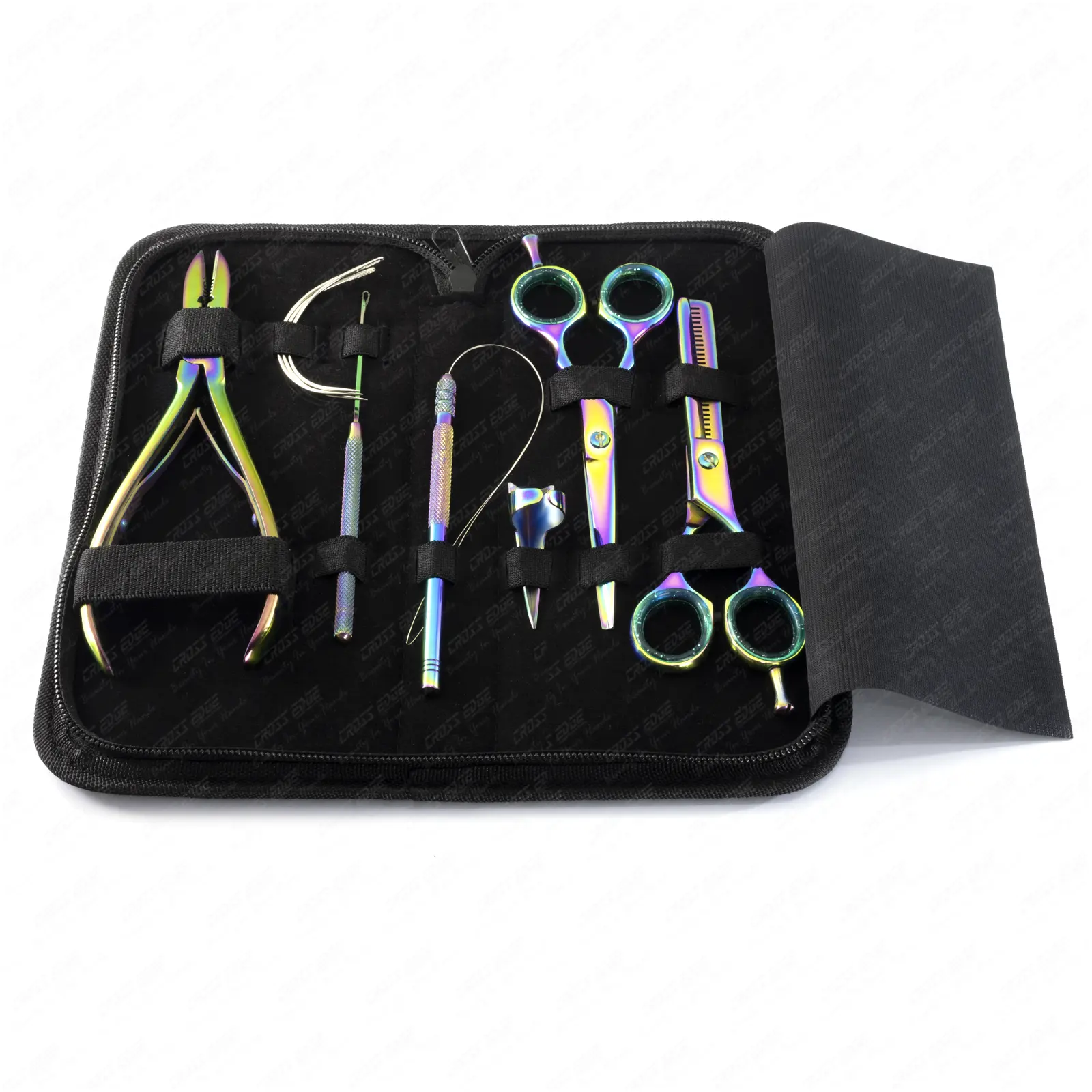 Haarverlängerungs-Werkzeug-Kit Haarauslöserschere Edelstahl speziell für menschliche Haarverlängerungs-Werkzeug-Kit