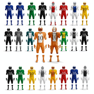 LOW MOQ Whole Sale Team Wear Practice Safety Sportswear Player Adult Team Name & Number American Football Uniforms For Men's - Product Image 1