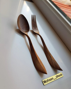 Leaf Wooden Spoon Hand Organic Kitchen Utensils by barkah <b>star</b> - Product Image 6