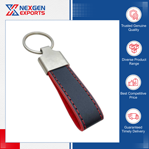 Direct Factory Supply Top Class Quality Luxurious Style Highly Durable PU Leather Keychain Customizable Color Design Gift Travel - Product Image 4