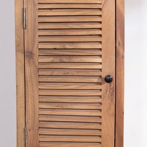 Colonne de rangement Vandana Royal Edge avec structure à persiennes en acacia - Product Image 6