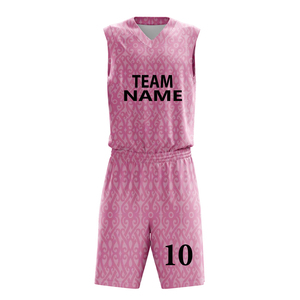 Ensemble de maillots de basketball réversibles pour hommes adultes, design vierge, personnalisable avec logo, imprimé uni, 100% polyester, vente en gros - Product Image 3