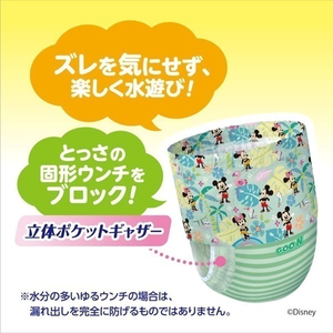Pañales de Natación para Bebé Goo.N de Japón, Desechables, Impresos, de Tela No Tejida, Suaves, Transpirables, con Prevención de Fugas 3D, Talla XL - Product Image 3