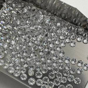 Diamant naturel rond taille brillant, pierre précieuse en vrac pour la fabrication de bijoux, cristaux blancs, produit de qualité avec couleur D - Product Image 5