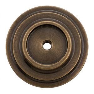 Modern Round Brass Cabinet Back Plate Shiny <b>Gold</b> Traditional Style Durable Furniture <b>Handle</b> knob Hardware Drawer Door Pulls - Product Image 5