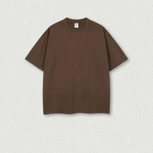 Camiseta Personalizada con Cuello Grueso para Hombre, Algodón Orgánico de Alta Calidad, Talla Grande, Lisa, Extra Grande, de Lujo - Product Image 3