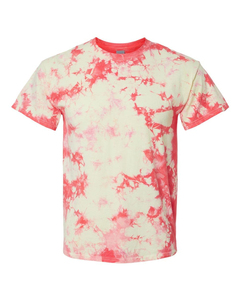 Camisetas de Algodón 100% de Alta Calidad para Mujer, con Hombros Caídos, Cuello Alto y Estampado Tie Dye, con Logotipo Personalizado, Patrón 3D para Chicas - Product Image 1