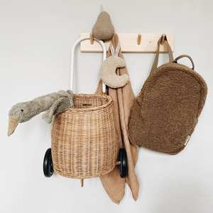 Cesta con ruedas de ratán para decoración de sala de juegos, cesta para guardería, maleta con ruedas, cestas con diseño encantador - Product Image 3