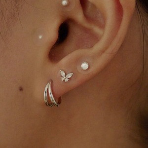 [W Island] WBL Glossy Muse <b>Ear</b> Acupressure Jewel Patch Waterproof Transparent <b>Tape</b> Flower <b>Ear</b> Decoration - Product Image 1
