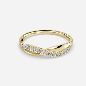 Anillo de Boda Cruzado con Diamante Redondo de 1.50CT Personalizado, Oro Amarillo de 14K/18K, Joyería Fina, Fabricante OEM/ODM - Product Image 4