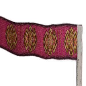 Kvr ผ้าแจ็คการ์ดริบบิ้นผ้าซาตินสองหน้าแบบเดี่ยวมีสีล้วนม้วน196ของขวัญ DHL หมวกแบบตะวันตก - Product Image 4