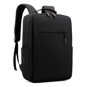 Minimalist Nylon Backpack 15 Inches <b>Waterproof</b> Unisex Softback with Arcuate Shoulder Strap and Interior <b>Zipper</b> Pocket - Product Image 2