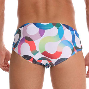 Maillots de bain et shorts de bain athlétiques 100 % coton personnalisés pour hommes - Maillots de bain respirants et à séchage rapide - Product Image 1