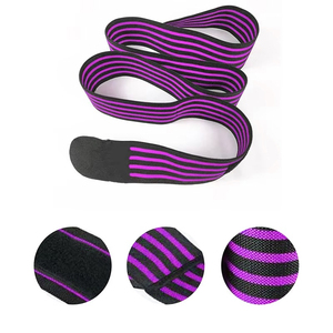 Bandes de compression élastiques violettes pour les coudes, pour la musculation, la gym, le powerlifting, soutien et protection pendant l'entraînement - Product Image 2