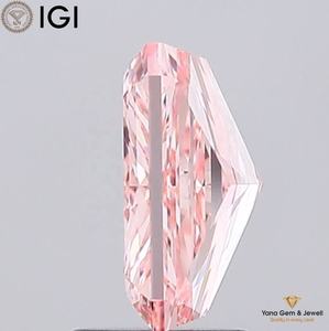 เพชร CVD ผลิตในห้องปฏิบัติการ พร้อมใบรับรอง IGI น้ำหนัก 2.50 กะรัต สีชมพูสดใส ระดับความสะอาด VVS2 รูปทรงเรเดียนท์ สำหรับแหวนหรือจี้ - Product Image 3