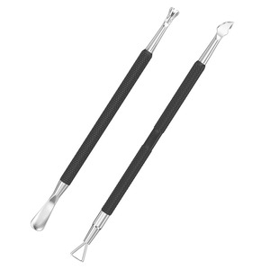 Empujador de Cutículas de Acero Inoxidable de Alta Calidad para Manicura, Empujador de Cutículas de Doble Punta para Uñas de Manos y Pies - Product Image 1