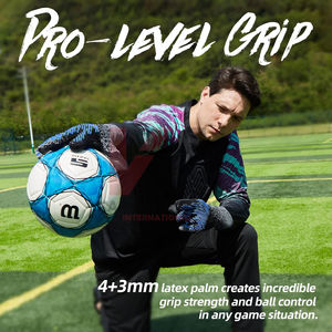 Gants de gardien de but professionnels avec paume en latex premium, absorption des chocs et adhérence pour l'entraînement et les matchs de football. - Product Image 6