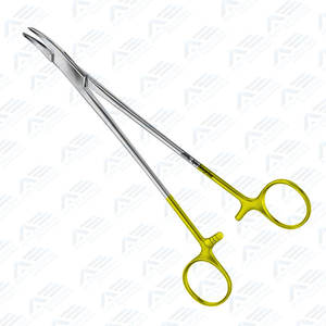 Instrument médical chirurgical, forceps orthopédiques, porte-aiguilles, forceps Durogrip Tc Heaney, porte-aiguilles incurvé - Product Image 3