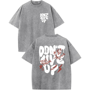 100% Cotton Oversized Jersey T-Shirt Front Custom Printing Solution Embroidery DTF DTG Heat Transfer Silk Screen Acid Wash - Product Image 5