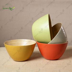 ชุดชามไม้ไผ่แบบคลาสสิก เป็นมิตรกับสิ่งแวดล้อม ใช้แล้วทิ้ง พร้อมสีที่กำหนดเอง สำหรับงานเลี้ยงที่บ้านและรับประทานอาหาร จากโรงงานในเวียดนาม - Product Image 6