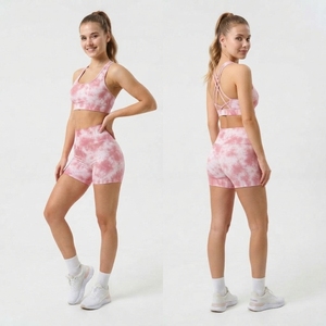 Tie Dye Printed Women Compression <b>Shorts</b> Eco-Friendly Gym Workout <b>Shorts</b> Ladies Breathable <b>Short</b> <b>Tights</b> Women Yoga <b>Shorts</b> - Product Image 4