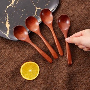 Cucharas de Comedor de Madera Ecológicas de Diseño Coreano Hechas a Mano de Primera Calidad REHMAN CRAFT, Cucharas Reutilizables de Madera Natural para Servir Sopa, Arroz y Postre - Product Image 1