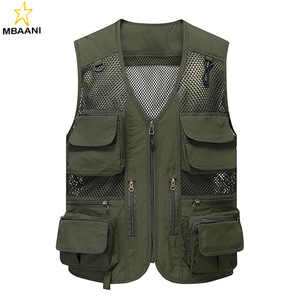 เสื้อกั๊กตกปลากลางแจ้งแบบมีกระเป๋าเสื้อกั๊กสำหรับผู้ชาย - Product Image 1