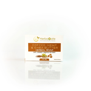 Natural Coffee Hemp and Shea Butter <b>Soap</b> for Face and Body Hydration Cleansing and Healthy Skin Support - Product Image 2