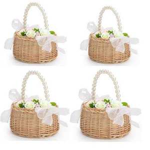 Panier-cadeau en rotin pour la Saint-Valentin, support tissé romantique pour les cadeaux de couple, surprises d'anniversaire et occasions spéciales - Product Image 1